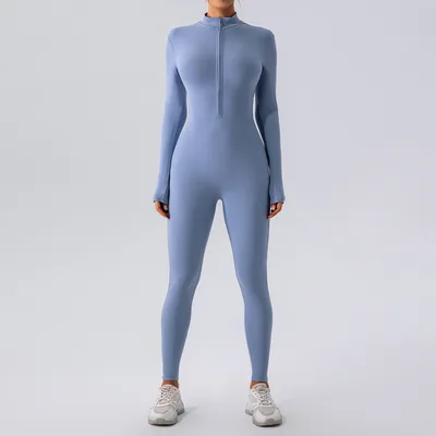 Fashion Personality Women's One piece Bodysuit Azure M - Shop at LoveMi