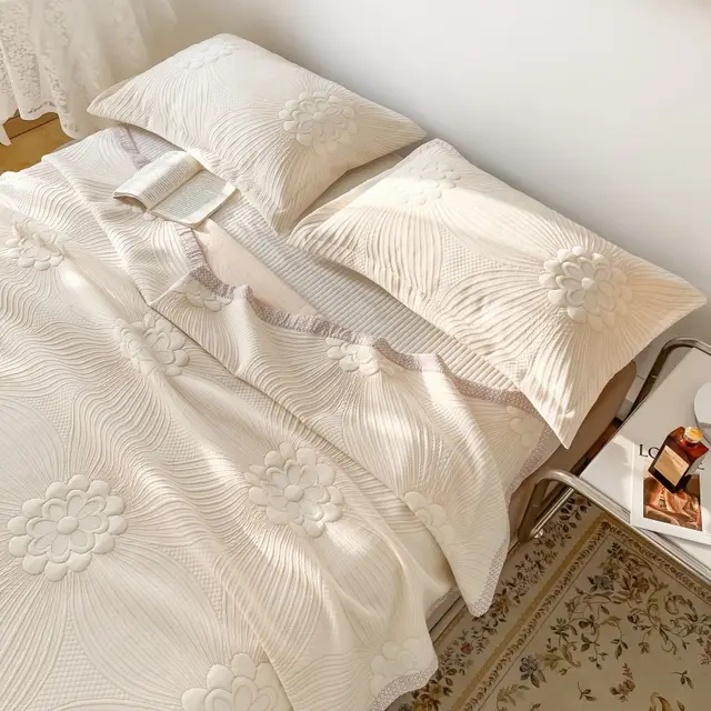 Gauze Towel Quilt Quilt Lunch Break Air Conditioning Blanket Colorful Flower Season - Shop at LoveMi