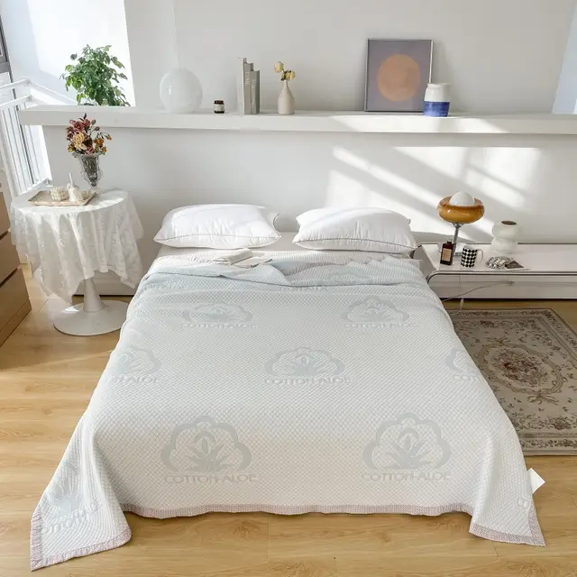 Gauze Towel Quilt Quilt Lunch Break Air Conditioning Blanket Purcotton - Shop at LoveMi