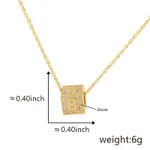 Fashion Jewelry 26 English Letter Necklace Pendant - B Gold Single Pendant