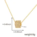 C Gold Single Pendant