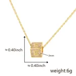 E Gold Single Pendant