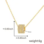 I Gold Single Pendant