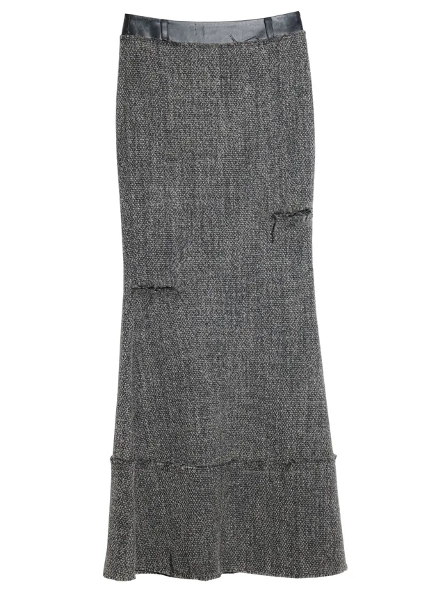 Forest Misty Green Ruffled Maxi Skirt Misty Green - Shop at LoveMi