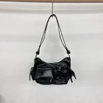 Ladies New Special-interest Design High-grade Tassel Crossbody Shoulder Bag - Black