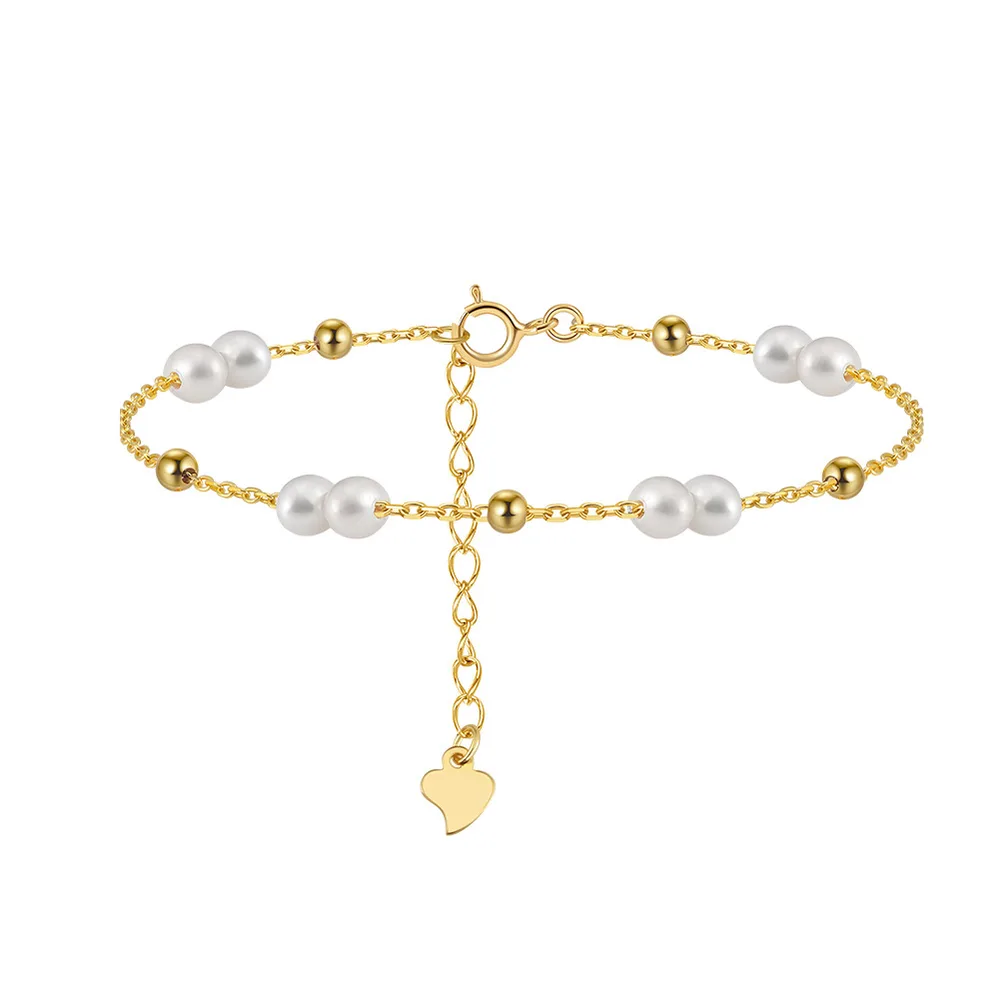 Irregular S925 Sterling Silver Necklace Natural Pearl Starry Sky 14K Gold - Shop at LoveMi