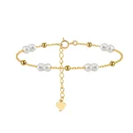 Irregular S925 Sterling Silver Necklace Natural Pearl Starry Sky - 14K Gold