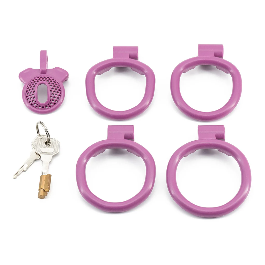 Mini Honeycomb Chastity Lock Positive And Negative Mesh With Minimal Air Permeability - Positive Purple