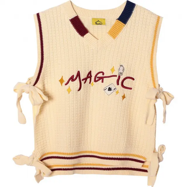 Retro Loose Cotton Knitted Vest Women's Autumn Sleeveless Vest - Shop at LoveMi