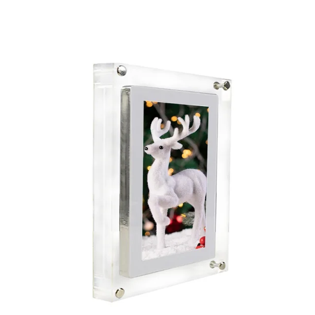 Acrylic Transparent Crystal Digital Photo Frame Video Player 7 Inches - Shop at LoveMi
