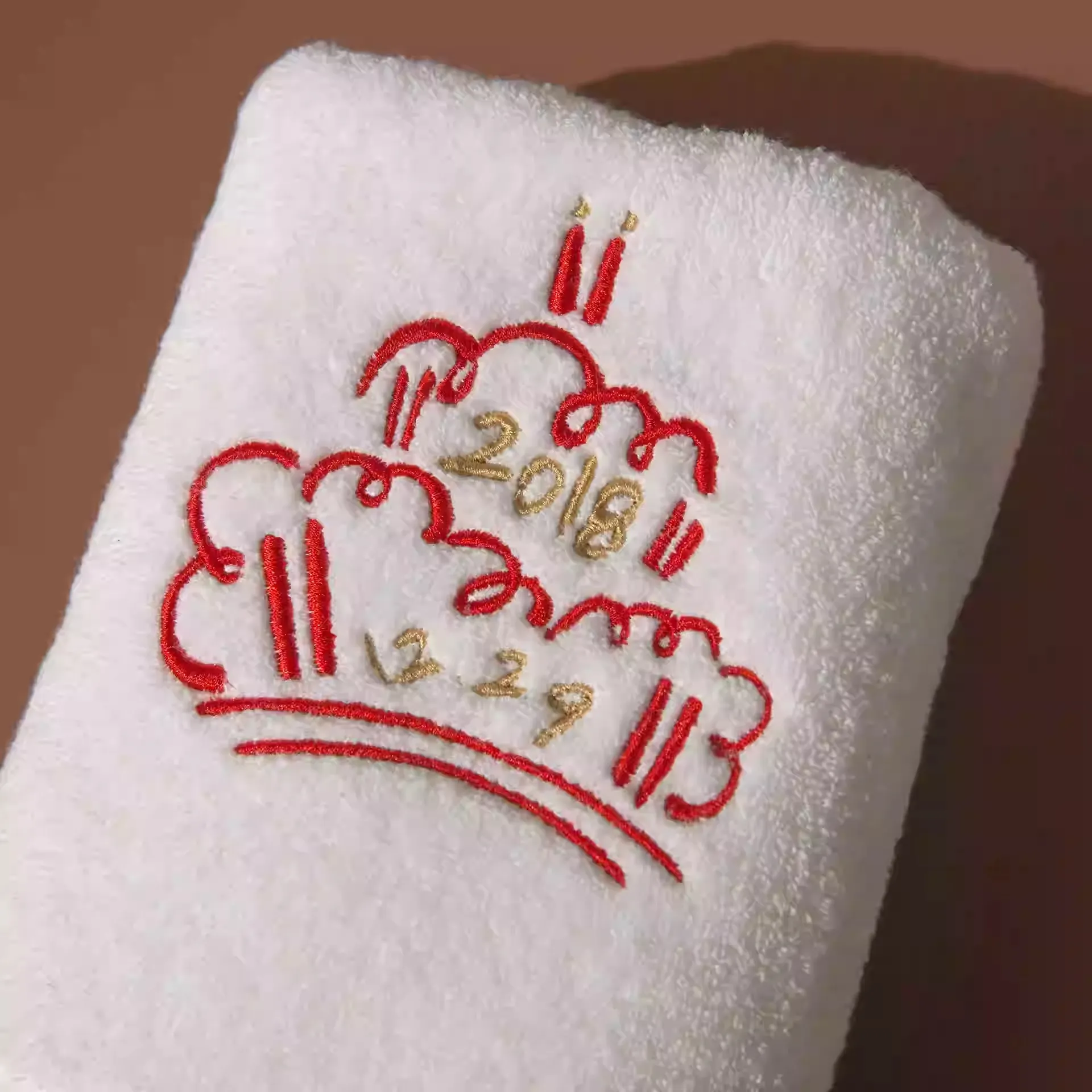 Creative Gift Embroidery Customized Towel Cotton Name Birthday DIY - Cake