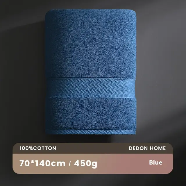 7A Antibacterial Cotton Bath Towel 40 strand Combed Cotton Men's Soft Absorbent Blue - Shop at LoveMi