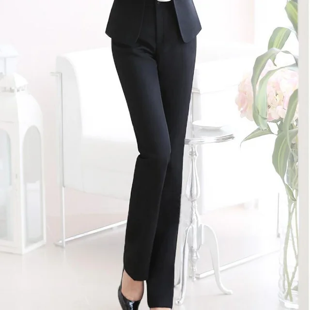 Spring And Summer Black Suit Pants Women's Formal Wear Professional Slim Fit Slimming Pants Black Feet - Shop at LoveMi