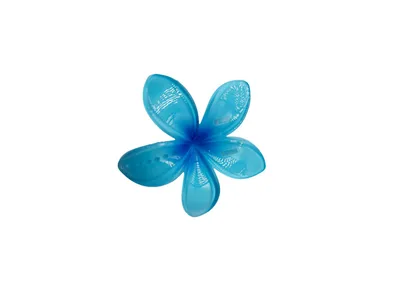 Women's Colorful Egg Flower Barrettes Plumeria Rubra Duck Clip Blue - Shop at LoveMi