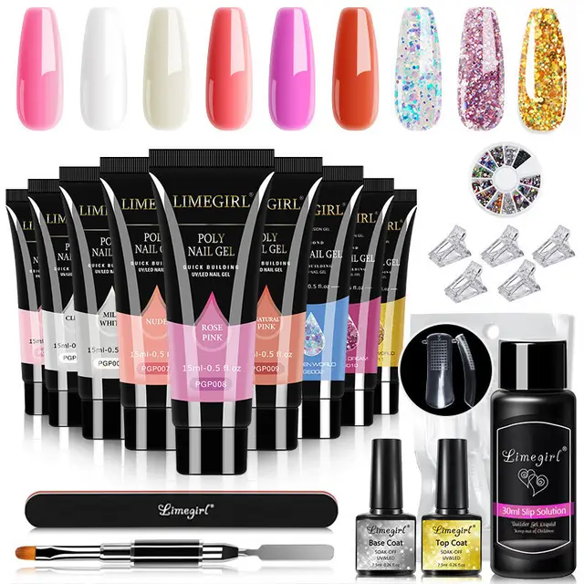 15ML Crystal Extension Ferrule Nail Tip Nail Beauty Tool Set No2 - Shop at LoveMi