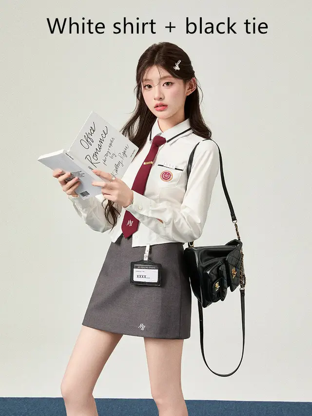 Waist controlled Long Sleeves White Shirt Top Women White Shirt With Black Tie - Shop at LoveMi