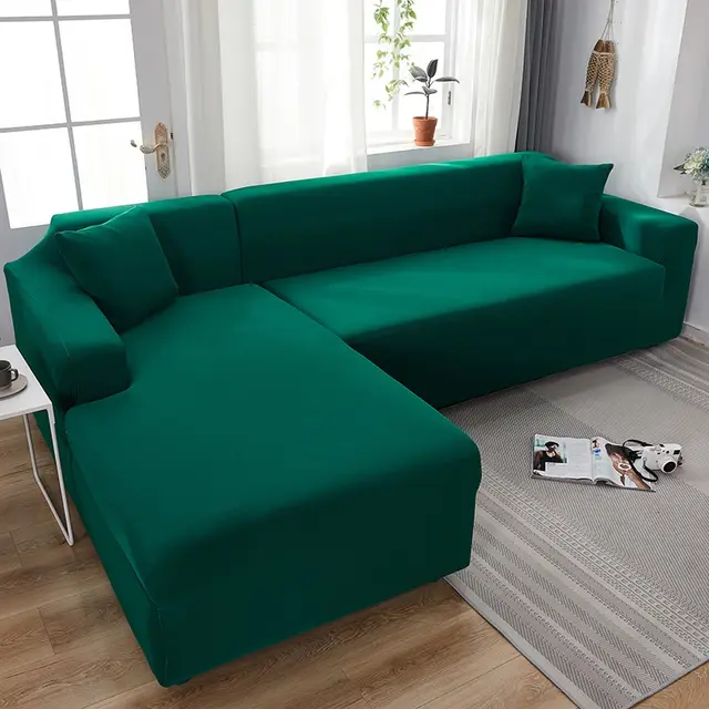 Nordic Imperial Concubine Sofa Cover Four Seasons Universal Elastic Sofa Cover Cloth Set Dark Green - Shop at LoveMi