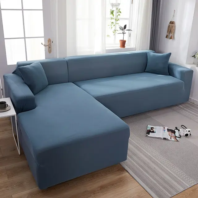 Nordic Imperial Concubine Sofa Cover Four Seasons Universal Elastic Sofa Cover Cloth Set Lake Blue - Shop at LoveMi