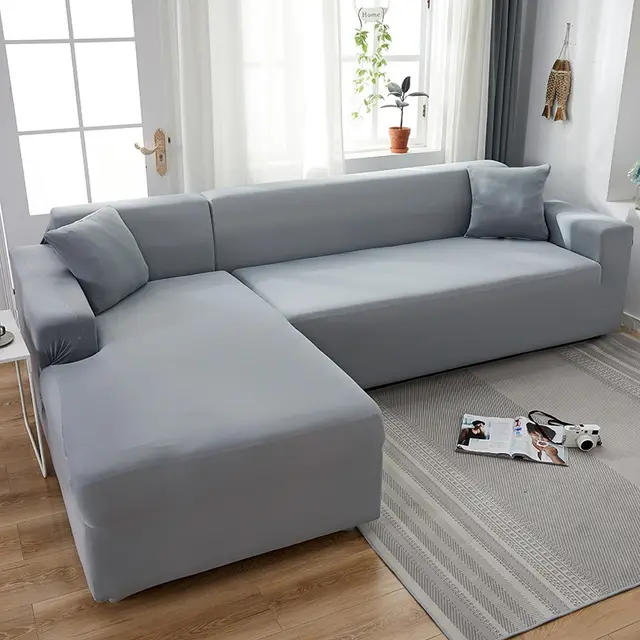 Nordic Imperial Concubine Sofa Cover Four Seasons Universal Elastic Sofa Cover Cloth Set Light Gray - Shop at LoveMi