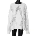 Women's Vintage Sweater Loose And Idle Knitted - White