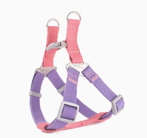 Contrast Color Vest style Pet's Chest back Traction Dog Leash Purple Pink - Shop at LoveMi