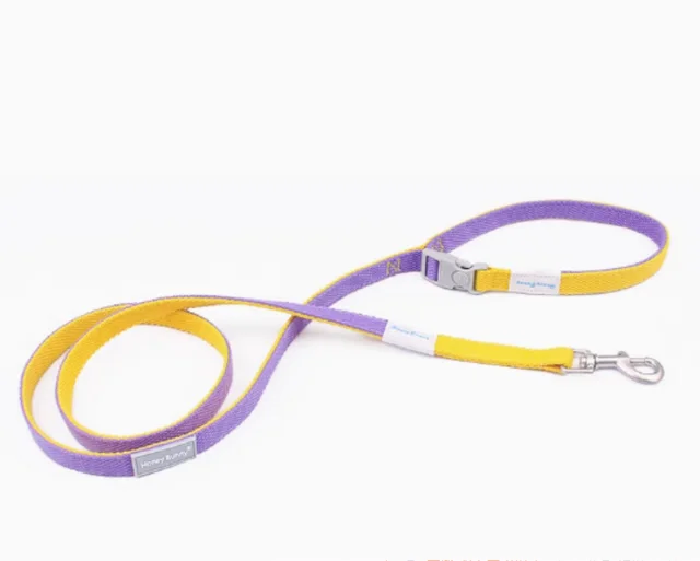 Contrast Color Vest style Pet's Chest back Traction Dog Leash Yellow Purple Traction Rope - Shop at LoveMi
