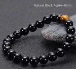 8Mm Black Agate