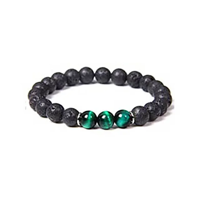 Blue Tiger eye Bracelet Single Circle Beaded Foreign Trade Ornament Green Tiger Eye - Shop at LoveMi