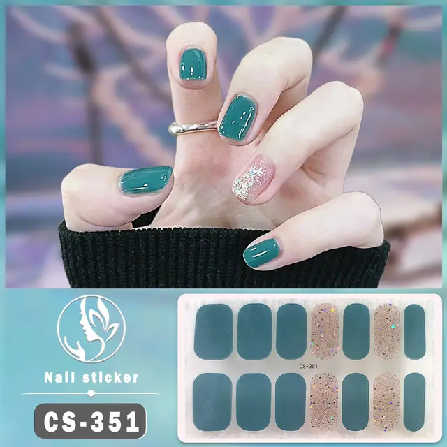 Waterproof Solid Color Nail Art Nail Shaped Piece Cs351 - Shop at LoveMi