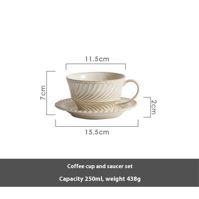 Retro Tableware Creative Mimosa Design Household Rice Bowl Coffee Set - Shop at LoveMi
