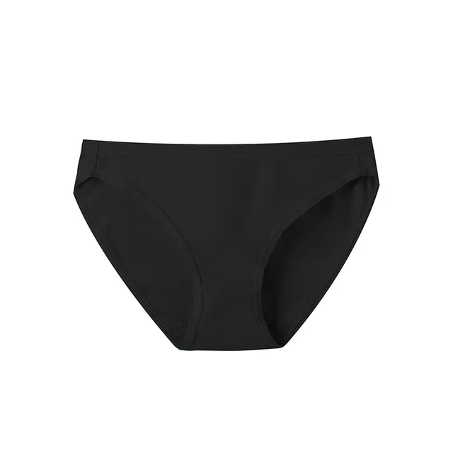 High Slit Mid waist Cotton Women's Underwear Plus Size Sheath Black - Shop at LoveMi