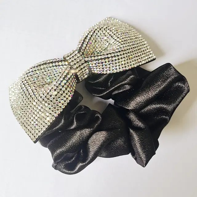 Simple Fashion And Fully jewelled Bow Released Circle White - Shop at LoveMi