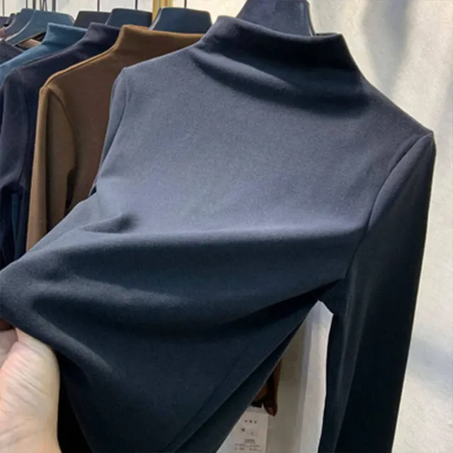 Solid Color Student Top Korean Style Long Sleeve Dark Gray - Shop at LoveMi