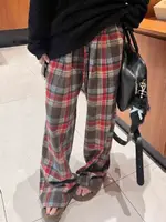 Red Plaid Pants