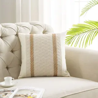 New Cotton And Linen Bohemian Pillow And Cushion Cover - Fine Linen On Both Sides