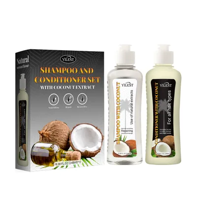 Nourishing Hair Improve Frizzy Hair Dry Hair Shampoo Suit Coconut - Shop at LoveMi