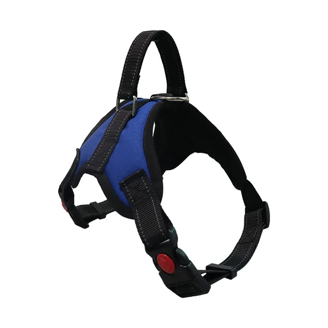 Explosion proof Medium Large Dog Pet Saddle Chest Strap Blue - Shop at LoveMi