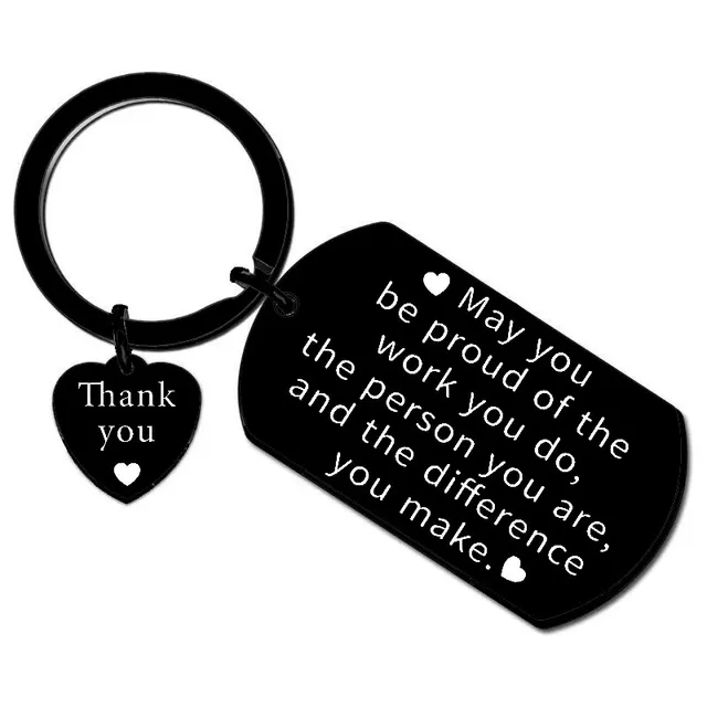 Stainless Steel Key Ring Small Gift Jp19 Black Mayyou - Shop at LoveMi