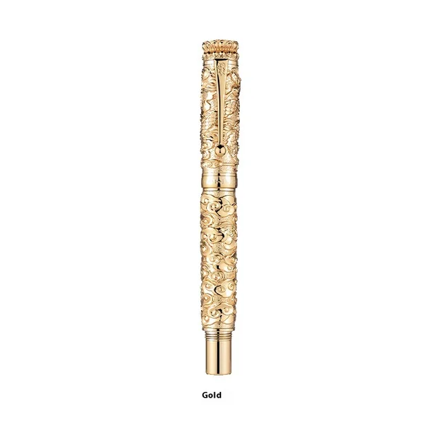 Retro Relief 18K Gold Plated Tip Gift Pen Two Colors Gold - Shop at LoveMi