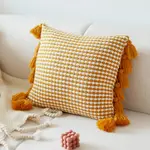 Tassel Knitted Yellow Dots