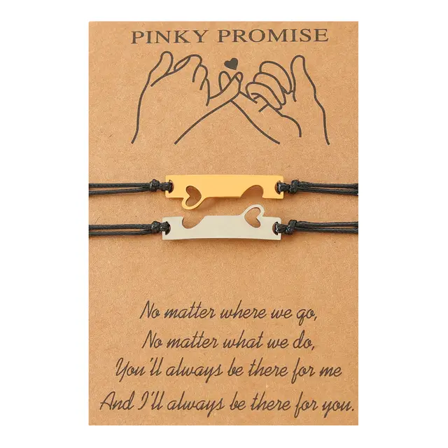 Alloy Real Gold Rectangular Love Couple Card Hand Weaving Bracelet Carrying Strap B00323 Steel Color Real Gold - Shop at LoveMi