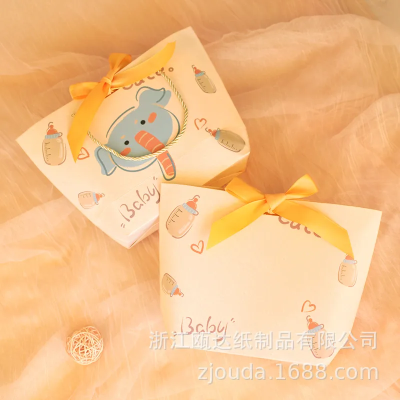 Children's Cartoon Birthday Gift Paper Bag Cute Elephant Large Size - Shop at LoveMi