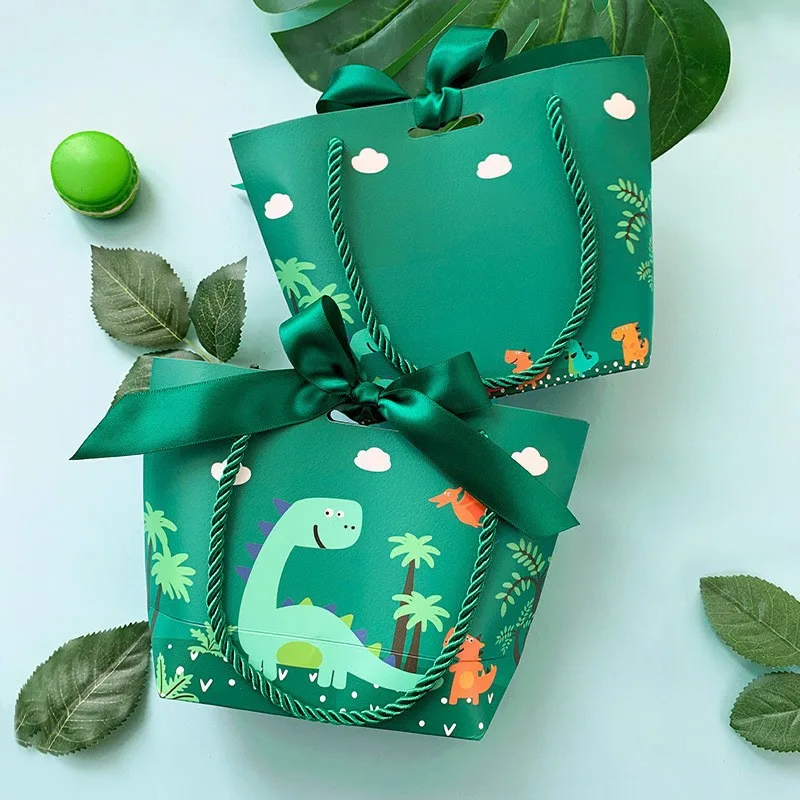Children's Cartoon Birthday Gift Paper Bag Dinosaur Paradise Medium - Shop at LoveMi