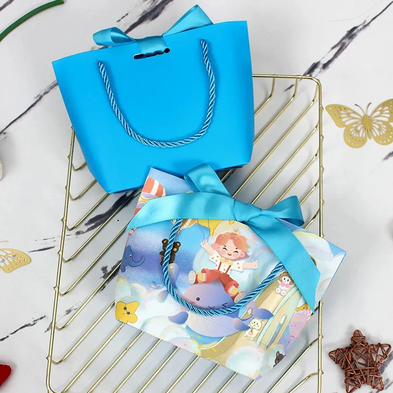 Children's Cartoon Birthday Gift Paper Bag Dream Whale Prince Large Size - Shop at LoveMi