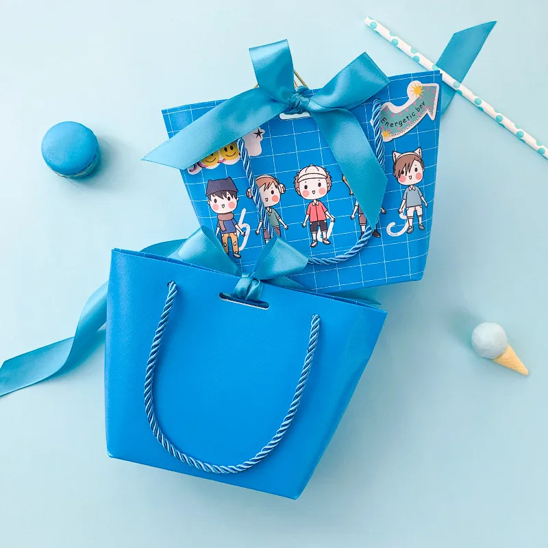 Children's Cartoon Birthday Gift Paper Bag Energetic Boy Small Size - Shop at LoveMi