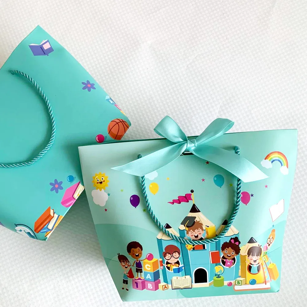 Children's Cartoon Birthday Gift Paper Bag Happy Childhood Large Size - Shop at LoveMi