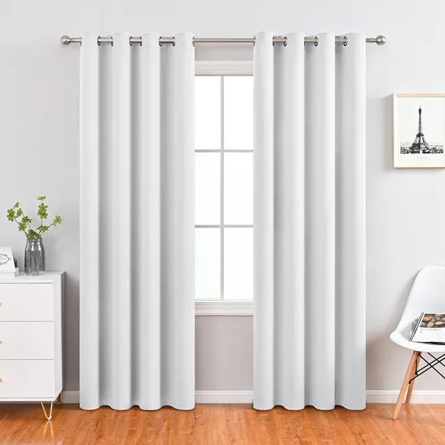 Modern Simple High Precision Shading Ready made Curtain White - Shop at LoveMi