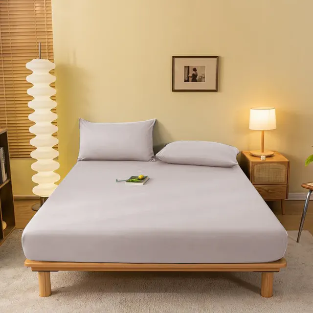 Class A Fitted Sheet One-piece Mattress Cover - Light Gray