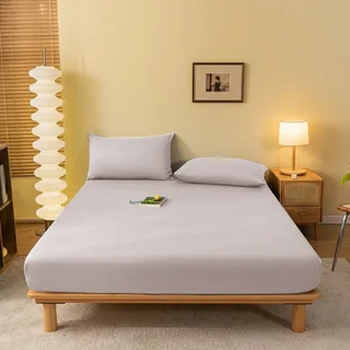 Class A Fitted Sheet One-piece Mattress Cover - Light Gray