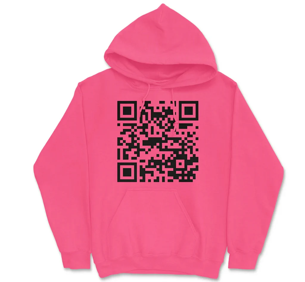New European And American Letter Printed Long Sleeved Hoodie - Pink